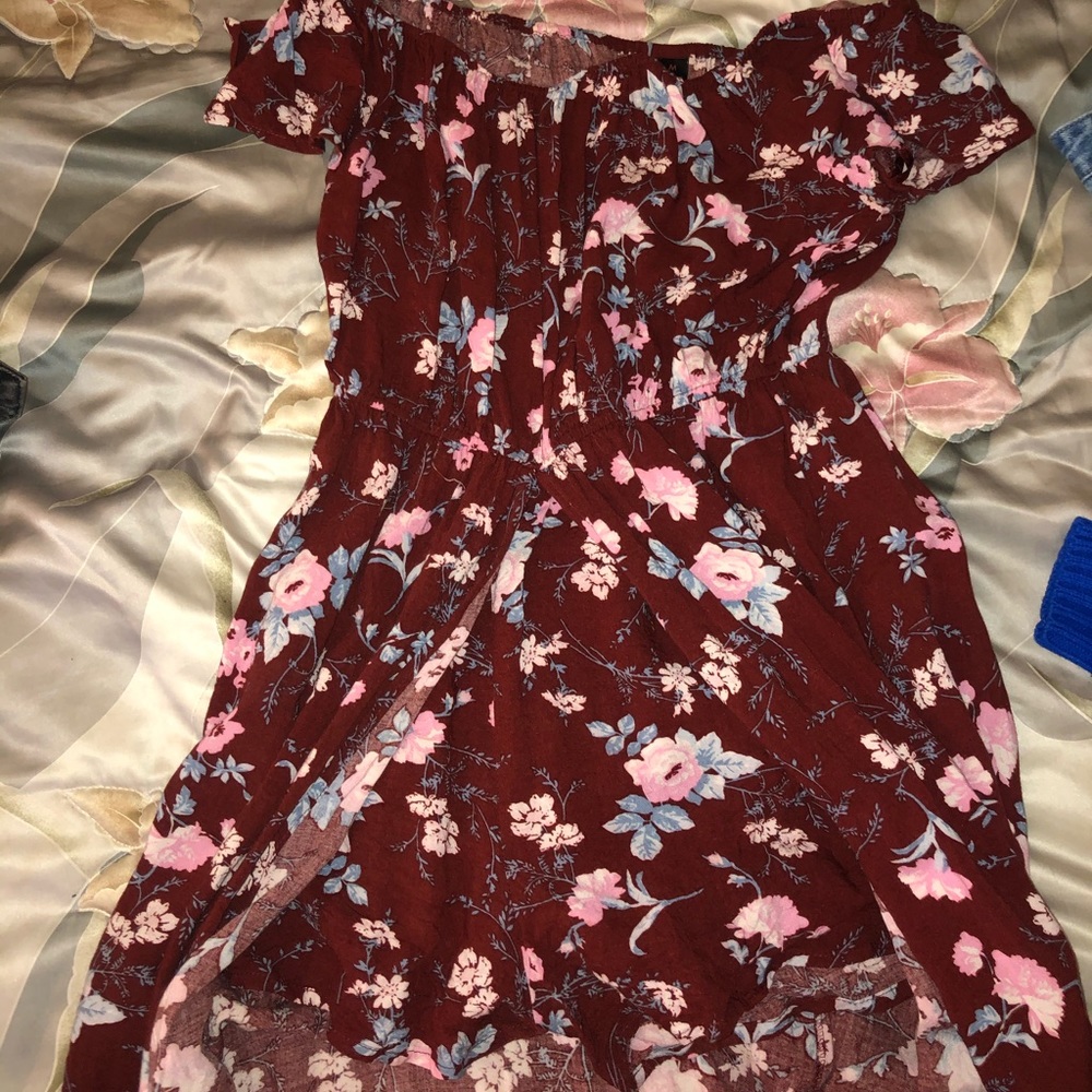 Floral dress with shorts